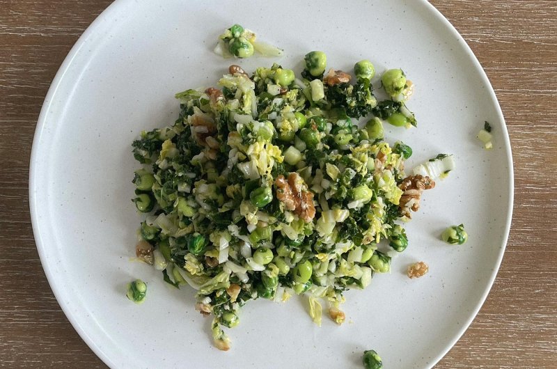 Chopped Salad with Wasabi Peas